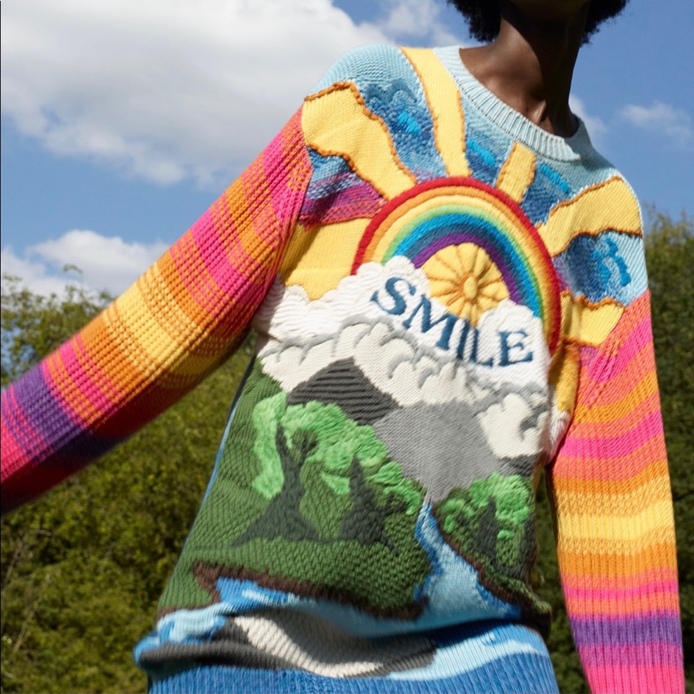 ISO Stella McCartney Spring 2021 kind sweater “smile sweater”